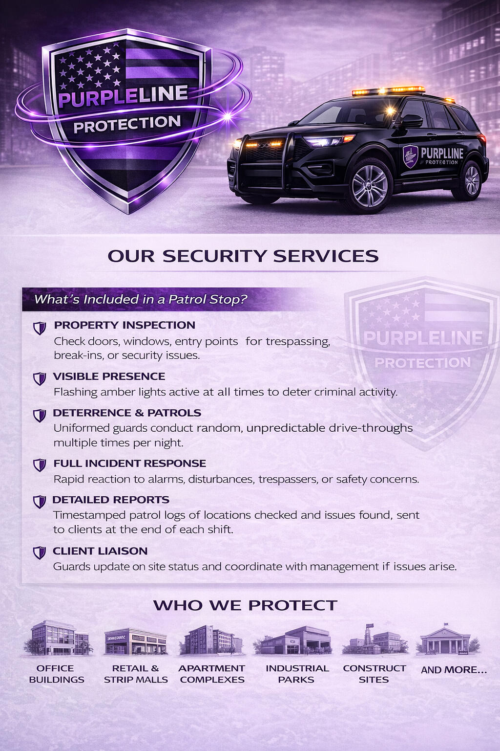 T. Sharp Security Service Mobile Patrol • Genesee County & Surrounding Areas EST. 2026