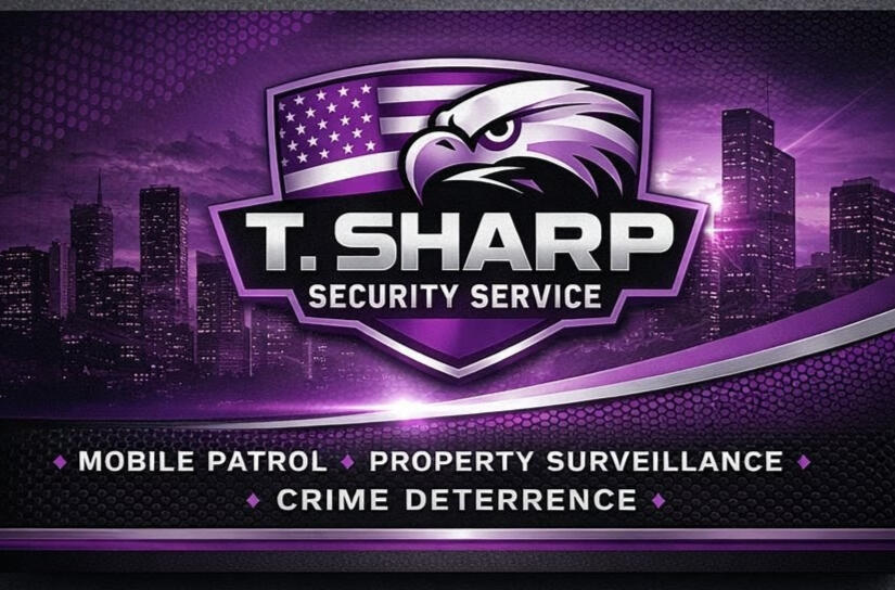 T.SHARP SECURITY SERVICES T. Sharp Security Service Mobile Patrol • Genesee County & Surrounding Areas EST. 2026